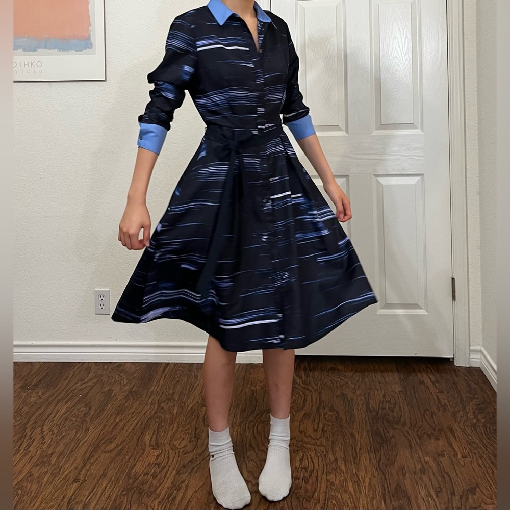 Banana Republic Brushstroke Print Shirtdress Size Women’s 6